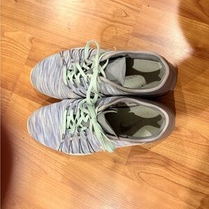 Women’s Nike Light Mint and Gray Knit Athletic Sneakers